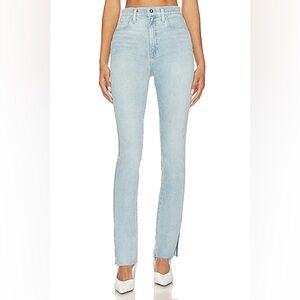 Favorite Daughter Valentina Tower Super High Rise Jeans in Aster (light blue)